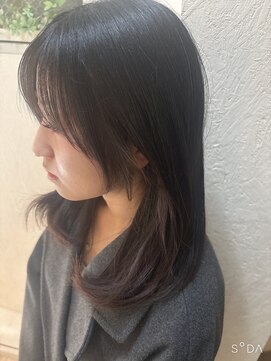 ロマンヤカタ ファース(ROMAN YAKATA fars) ミディアムレイヤー顔周りカット　上窪　2/26