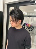 メンズカット/ブリーチ/ニュアンスパーマ/メンズハイライト/眉毛