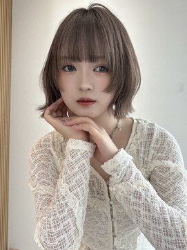 ロンドプロフィール 浦和(Lond profil) グレーブラウンイメチェン/バタフライカット/ダークブラウン