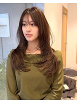 グリーン 町田(green)&nbsp;【セミロング】小顔になる顔まわりレイヤー