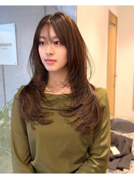 グリーン 町田(green) 【セミロング】小顔になる顔まわりレイヤー