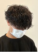 92. ダウンバング/ニュアンスパーマ/メンズ/マッシュ