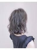 ハイトーングレージュ♪大人可愛い20代30代40代前下がりボブ
