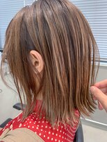 テトヘアー(teto hair)&nbsp;bob (ボブ、ハイライト、ミルクティベージュ )