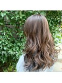 【Azur】スモーキーグレージュに“aquaグレーのinner color”