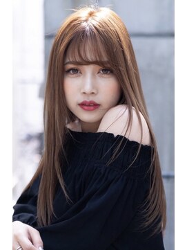 エース (ACE) ACE横浜　色っぽスリークロング×キャラメルブラウン