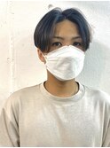 【RICCA 山岸】フロント長めのナチュラルセンターパート