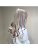 ホワイトシルバー/ホワイトカラー/ポイントエクステ