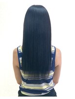 黄ぐまくん美容室 ロング ストレート