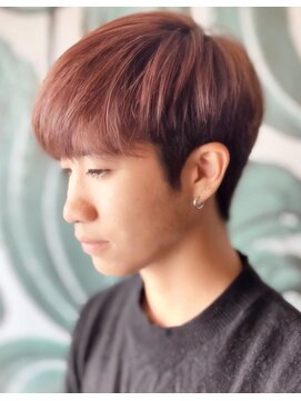 ミスグランディーヴィラス(Miss Grandee VILLAS) 刈り上げマッシュピンクブラウン秋スタイル