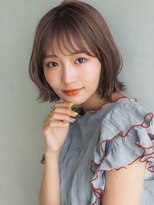 アリエッタ アザブ(ARIETTA AZABU) ふんわりくびれボブ×シアーベージュ/くすみカラー/透明感/春夏