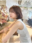 イヤリングカラー 縮毛矯正 韓国風 ダブルカラー 髪質改善_4320