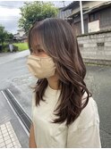 ハイライトカラー/細いハイライト/自然
