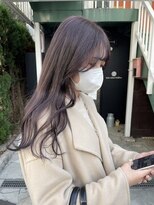 ガリカ 渋谷(Gallica)&nbsp;【mami】大人ゆるふわラベンダーグレーブリーチなしダブルカラー