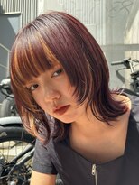 ノイ(noi) 顔周りレイヤーカットくびれヘアミルクティーベージュカラー