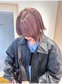 【Lomalia渋谷】ハイトーン グレージュ シアーカラー セミディ