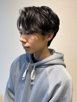 サラ ビューティー サイト 古賀店(SARA Beauty Sight) アップバング/パーマ/センターパート/メンズ/10代20代30代