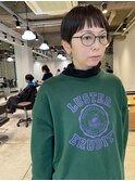 オン眉ショート 大人レディースヘア レディースマッシュ