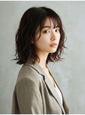 ゆるふわシースルーウェーブミディ