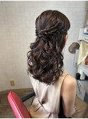 ハーフアップ