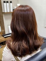 カミケン 清明店(kamiken.)&nbsp;ゆるふわミディアム×オレンジブラウンカラー【カミケン清明店】