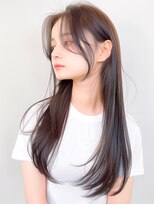 ラベストクズハ(LOVEST KUZUHA)&nbsp;ロングレイヤー/レイヤーカット/韓国風ヘア/ハッシュカット