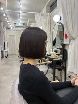 ルリアン 元住吉店(Le'lien) ミルクベージュ/ミルクティーベージュ/ぱっつんボブ/元住吉駅