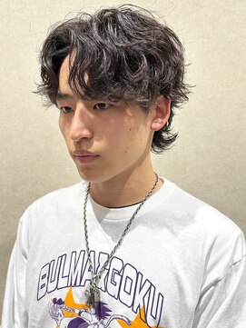 ジアン バイ ミルボン 西宮ガーデンズプラス(GIEN by milbon) センターパート/メンズパーマ/シャドウパーマ/波巻き