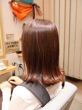 ワンアンドオンリー(One And Only) 顔周りカット韓国風ヘア似合わせカットひし形シルエット