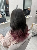 ロエン 西岡崎店(ROEN)&nbsp;グラデーションカラー/デザインカラー/チェリーピンク/ブリーチ