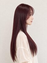 シエ バイ ケンジ 湘南台(sie by KENJE)&nbsp;ワインレッド×艶感ロングレイヤー×髪質改善