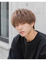 MEN's Baguz MEN'Sカット/ MEN'Sパーマ/ MEN'Sカラー 韓国風ベージュブラウン束感マッシュ
