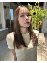 ハル ヘアスタジオ(haRu hair studio) ベージュカラー/レイヤー/顔まわり/ブロンド/髪質改善ストレート