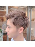 【MEN'S　DESIGN】西海岸風　ナチュラルアップバング