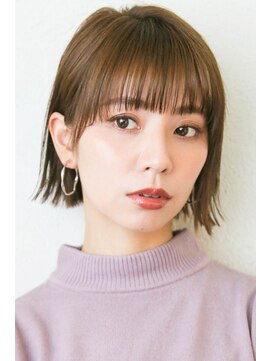 モニカ 西宮北口(Monica) 前下がりボブ・  内巻きワンカール・  ボブショート・暗髪