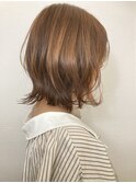 くびれ外ハネ×インナーオレンジ