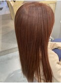 #ピンクオレンジ #艶髪 #オレンジカラー