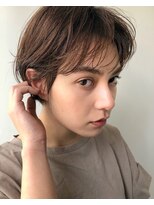 ラメール(la mere by THIS&THAT) マッシュショート×ブラウンカラー