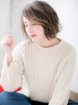 ドクターズサロン LAB 小山店 バイヤージュカラーでフェアリーな大人ボブf小山20代30代40代