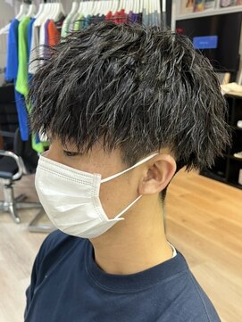 グッドタイムエフティフィフス 横浜西口(GoodTimes ft.fifth) ツイストスパイラルパーマ波巻きスパイラルパーマツーブロック