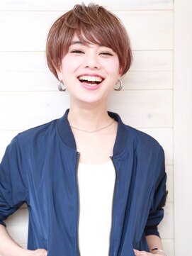 オーシャン(Ocean) [OCEAN Hair&Life藤原純] ニュアンスカラーベージュショート☆