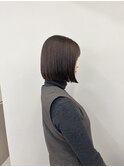 ボブ/前髪カット/レイヤーカット×ケアブリーチ/デザインカラー