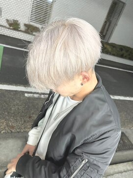 エニフォーイーストハム(Eni for eastham) マッシュショート/シルバーホワイト