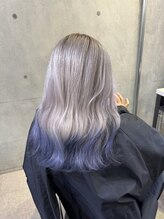 ピチカートシータ(pizzicato cita)&nbsp;ホワイトカラー　毛先ブルー