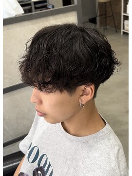 スイッチ(men's SWITCH) 大分メンズシャドウパーマ無造作スパイラルマッシュツーブロック