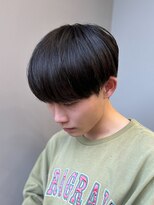 エルマーク 京橋(L-MARK) 黒髪マッシュナチュラルマッシュメンズヘア韓国ツーブロック