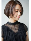 .柔らかショートボブ