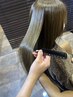 “更なる美髪、魅せる髪へ…”★プレミアム★メテオカラー×カット（鎖骨上）
