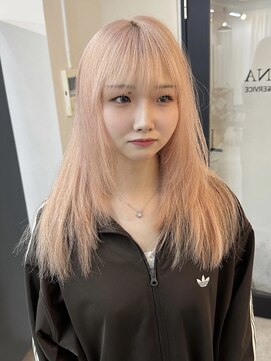 ヴェルデ(Verde) ピンクベージュ ダブルカラー ブリーチ ケアブリーチ