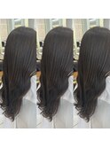 暗髪ヘアカラー/透明感カラー